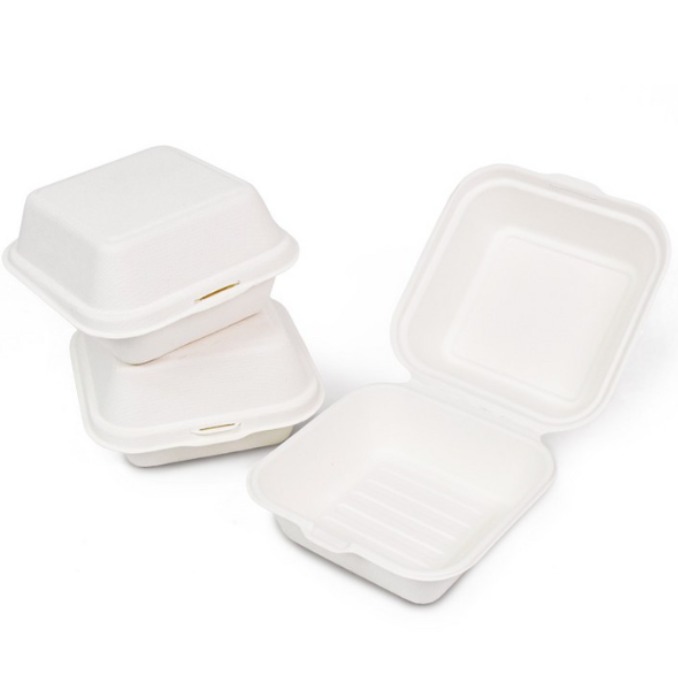 B-003 일체형 펄프용기 50개/햄버거용기/사각용기, 50개 6,600원