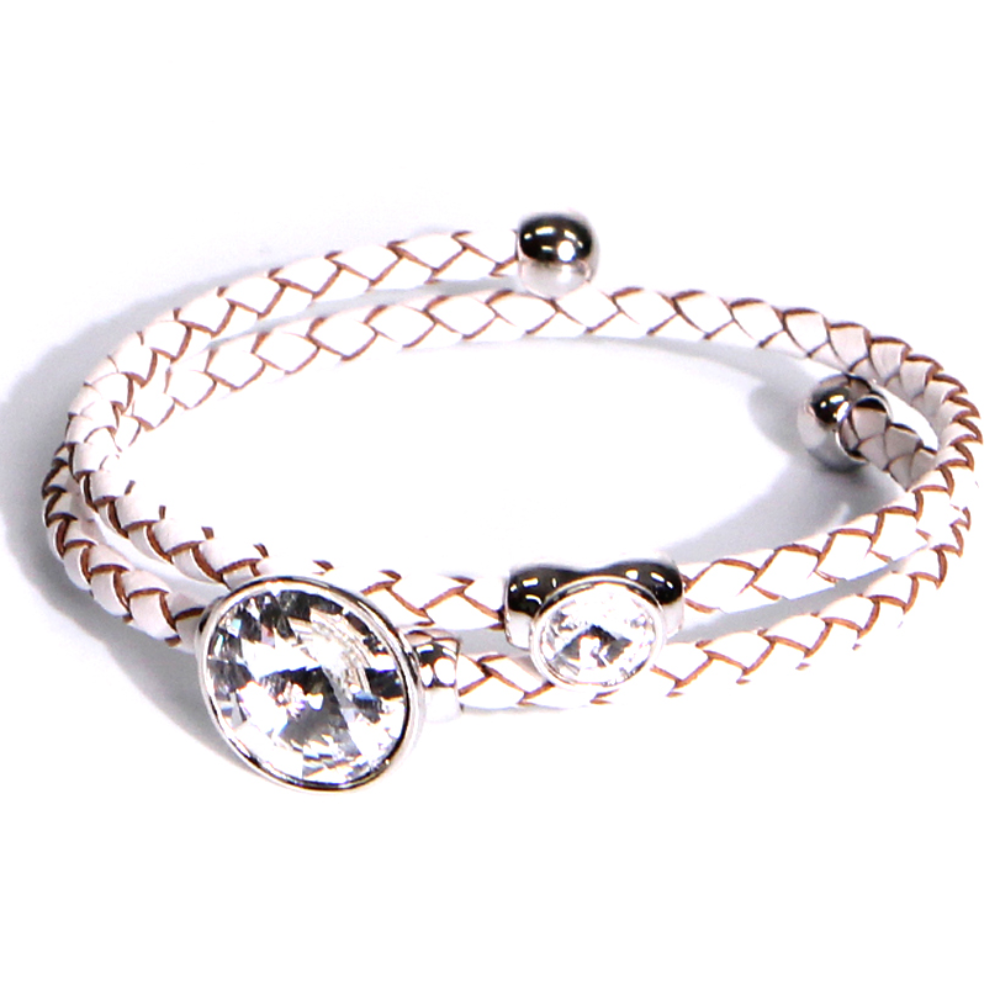 정품 스와로브스키 크리스탈 탄생석 열두달 생일 소가죽 뱅글 팔찌 43,000원