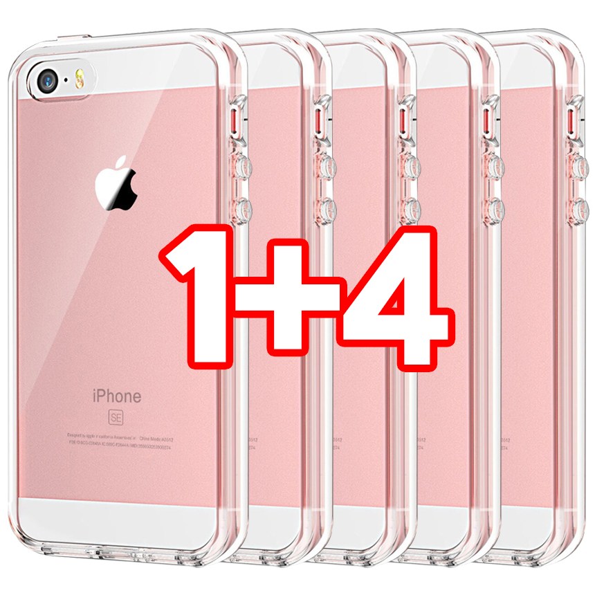 벌크온 1+4 아이폰 5 5S SE 1세대 슬림 투명 젤리 소프트핏 기본 케이스 7,460원