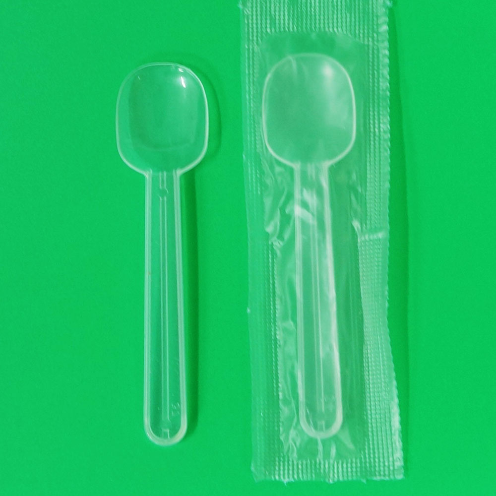 요거트 스푼 (1개) 9cm / 수저 일회용 플라스틱 벌크 개별 낱개 포장 배달 캠핑 테이크아웃 용기 백색 투명 블랙 베스킨라빈스 샐러드 디저트, 1개 20원