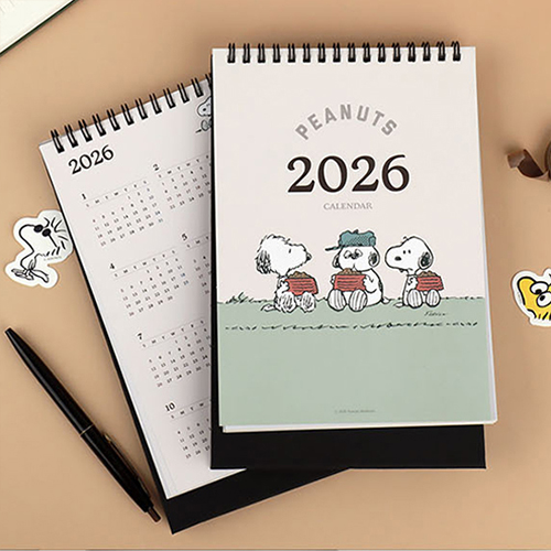 HM+ 2026년 피너츠 빈티지 캘린더 6,000원