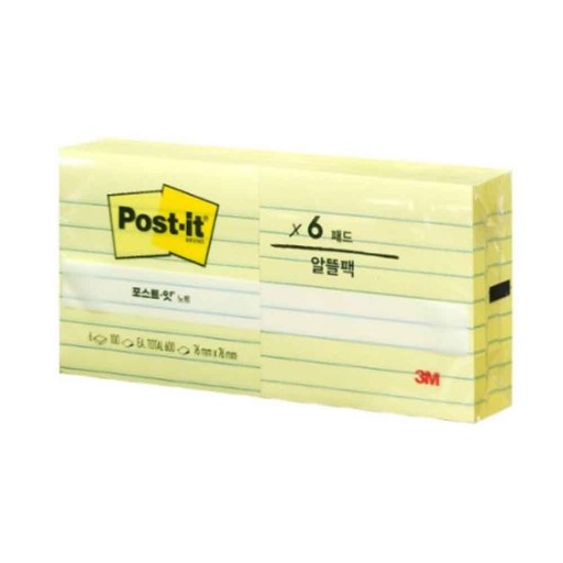 3M 포스트잇 노트 654-L-5A 500매 33,400원
