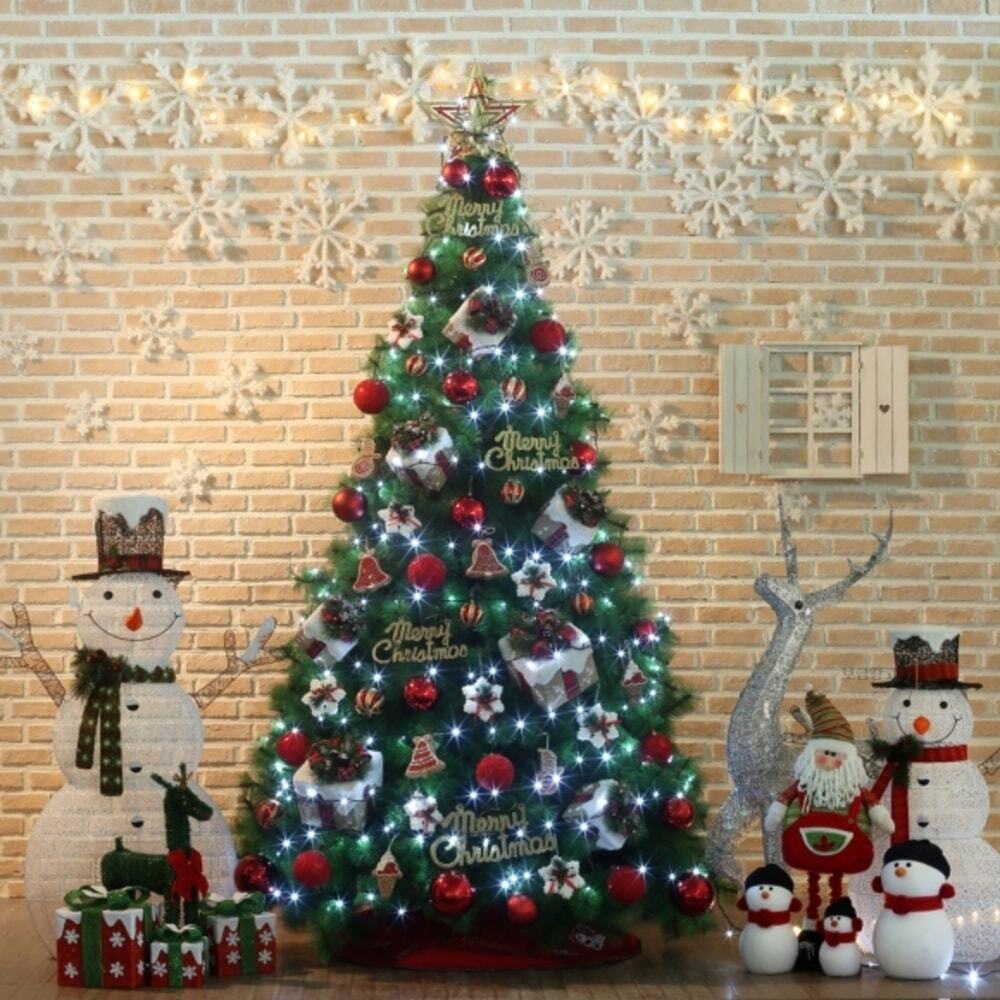 Itsok 300cm 크리스마스 선물 솔잎나무 풀세트 B전구 교회트리 898,500원