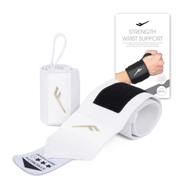 프로스펙스 스트렝스 손목 보호대 좌우세트, 화이트, 1세트 10,400원