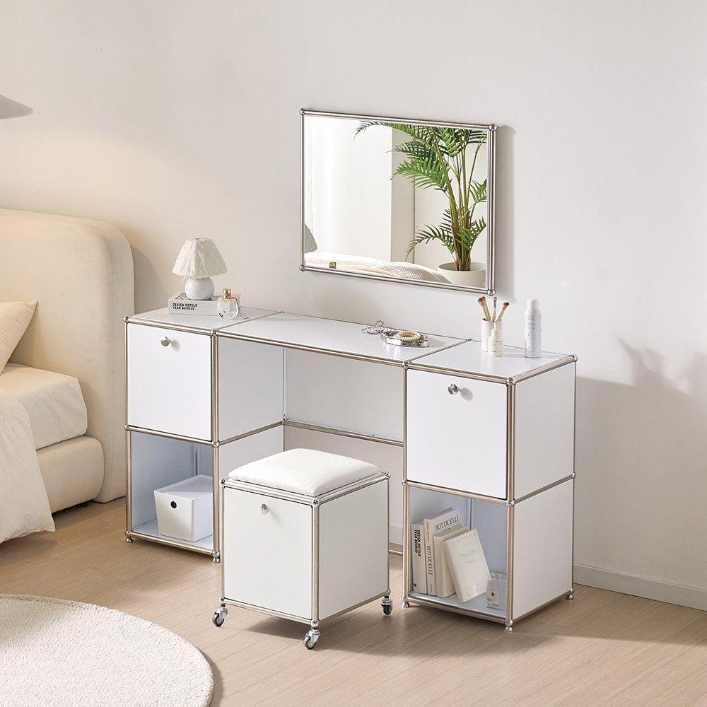 파스코 모듈  1510화장대 YJ-PP877 미드센츄리 인테리어 모듈화장대 화장대책상 475,000원