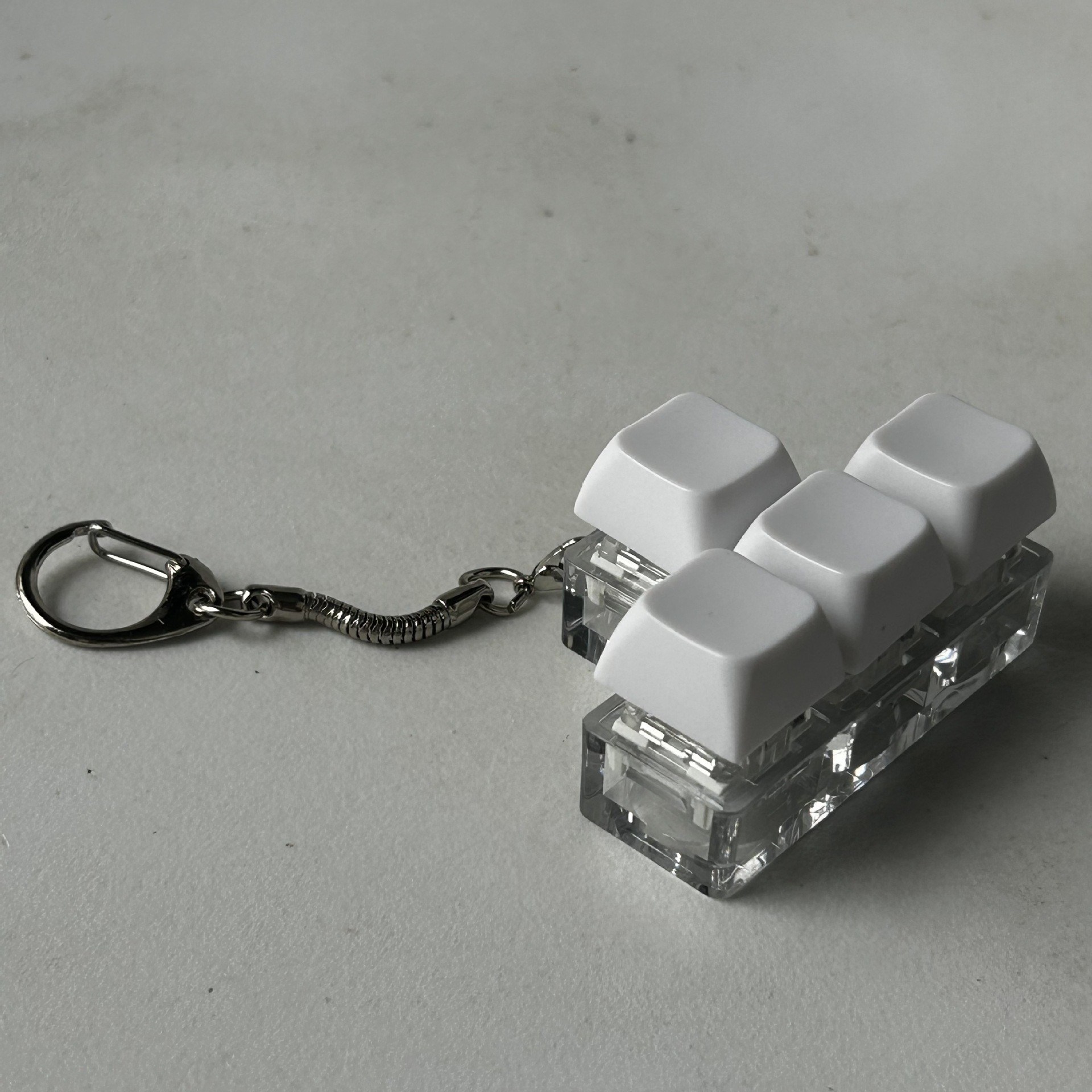 초이네 키보드 키링 LED 키캡 미니 스트레스 해소, 1개, 테트리스 화이트(LED없음) 9,900원