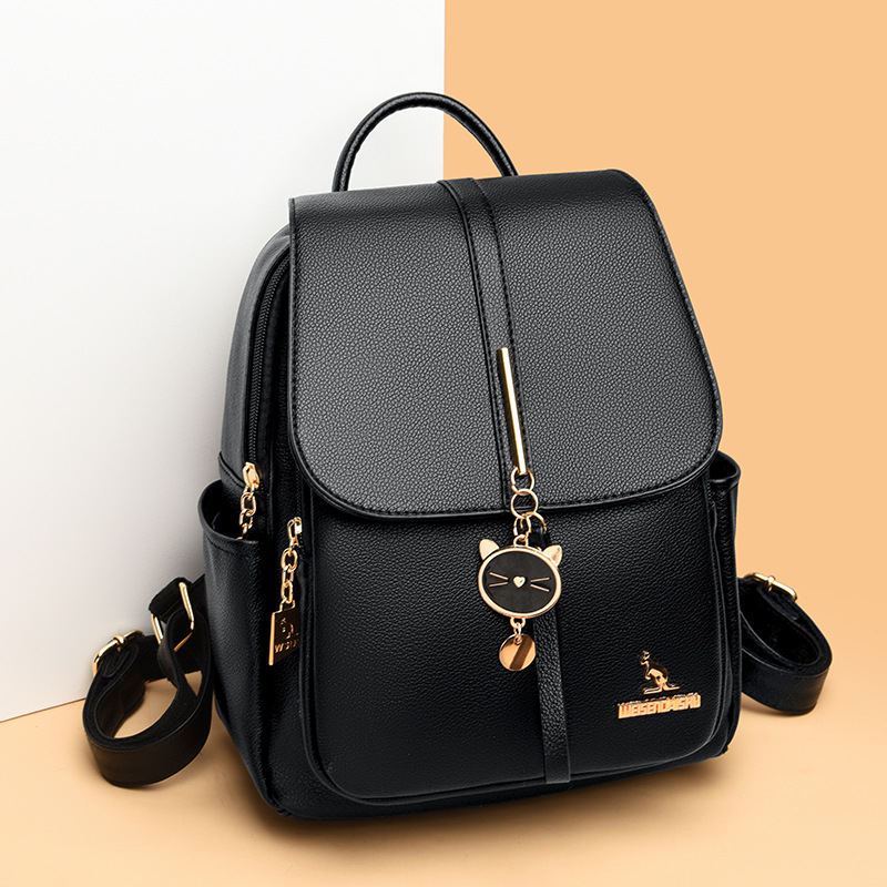 SHOPPI 여성 고양이펜던트 가죽 백팩 29,590원