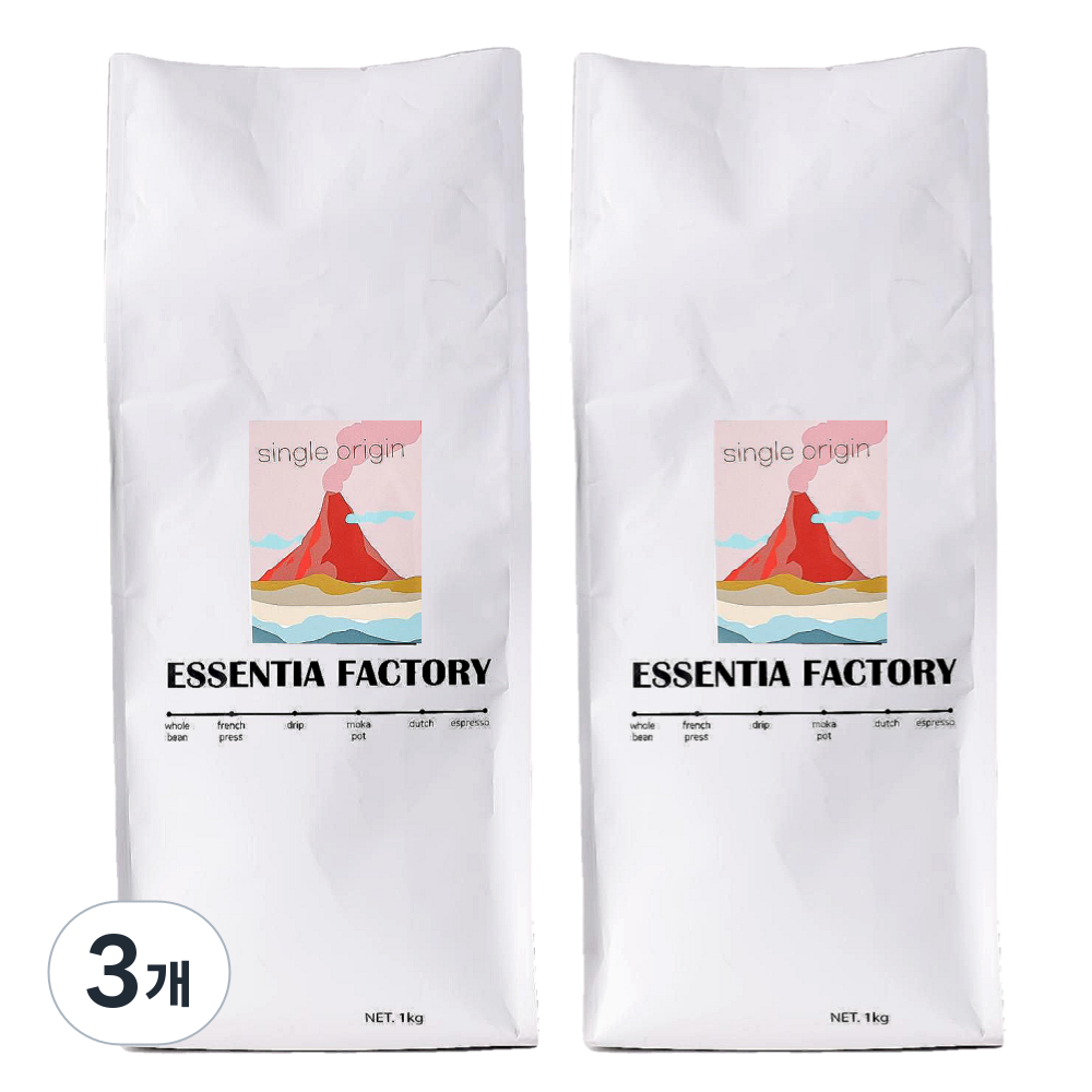 에센티아팩토리 브라질 세하도 파인컵 산미없는 고소한 커피 원두, 2kg, 3개, 홀빈(분쇄안함) 149,600원