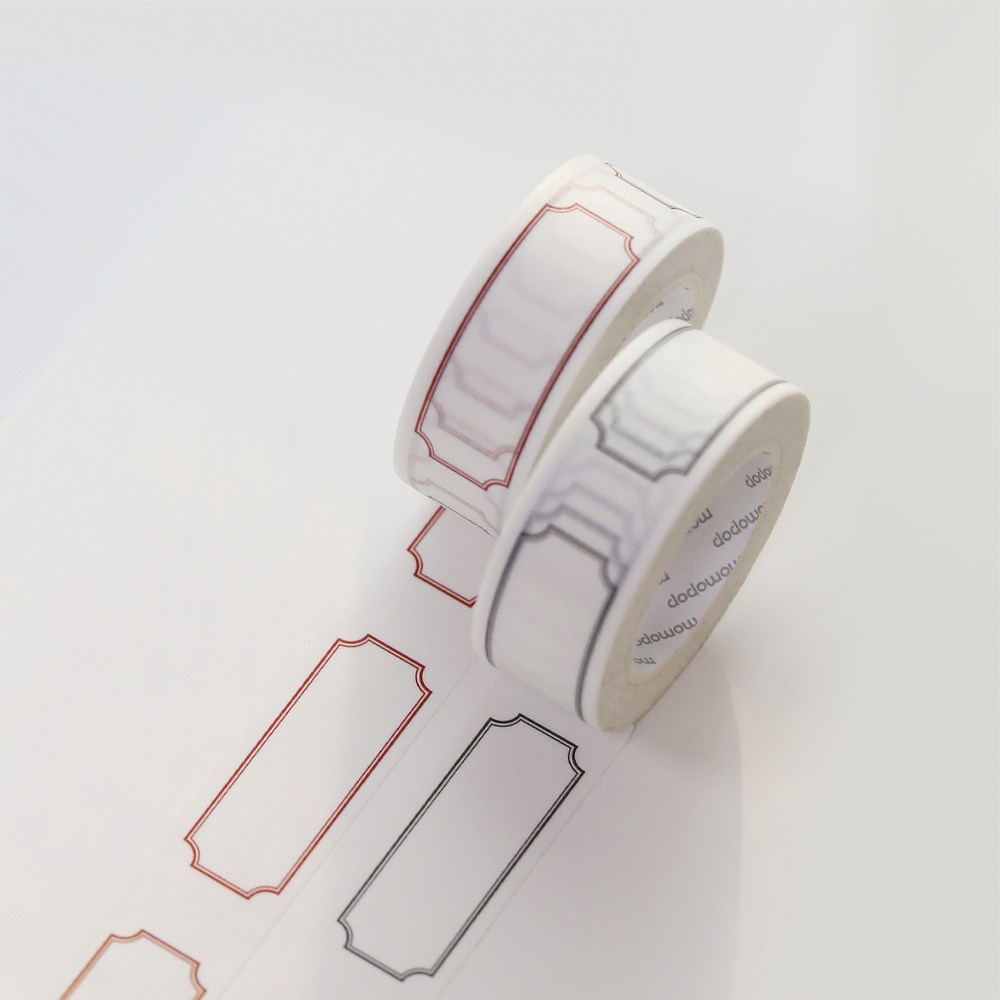 모모마테 라벨지 마스킹테이프, 레드라벨지 3,000원