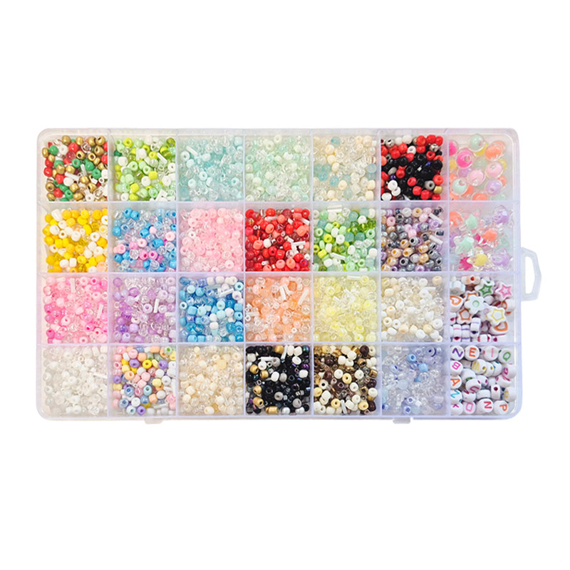 28칸 시드비즈 세트 사이즈 믹스 비즈공예 diy 팔찌만들기 재료, 1개, #04 - 28칸 시드비즈 11,210원