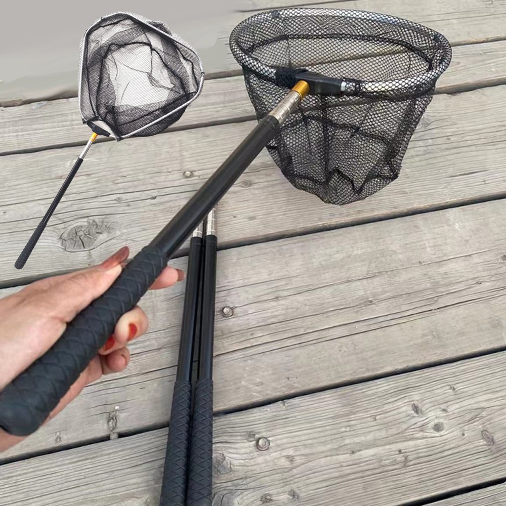 스텐레스 5단 접이식 잠자리채 삼각 그물망 뜰채 원형 체험학습 길이조절 물고기 잡기 휴대용 채집채 3,500원