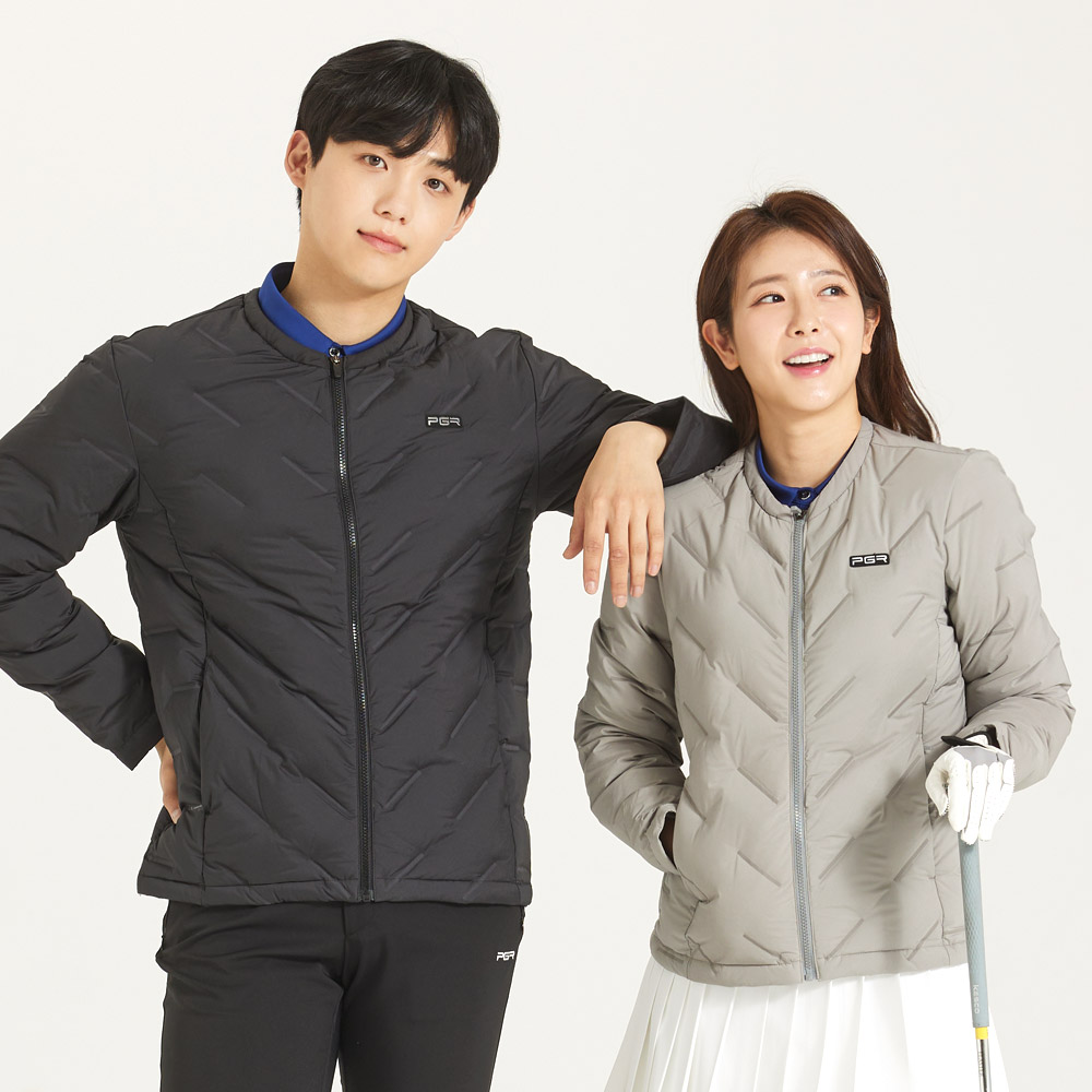 PGR골프 여성 덕다운 경량 패딩자켓 GW-438 자카드 다운자켓 59,000원