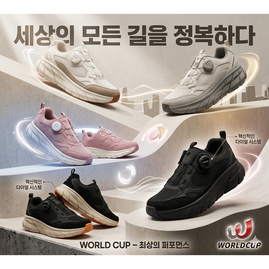 월드컵 당일발송 Good Nice Fit 꽃길만 걷는 나만의 슈즈 발볼편한 남여 신고벗기 편한 다이얼 운동화 트레킹화 편하게 신으세요 감사해요 어반워크 29,110원