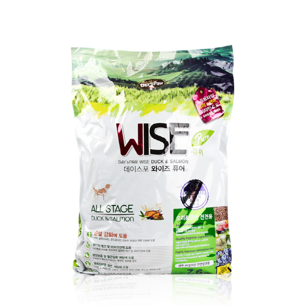 데이스포 전연령 와이즈 퓨어 중간알 강아지 소프트사료 93,900원