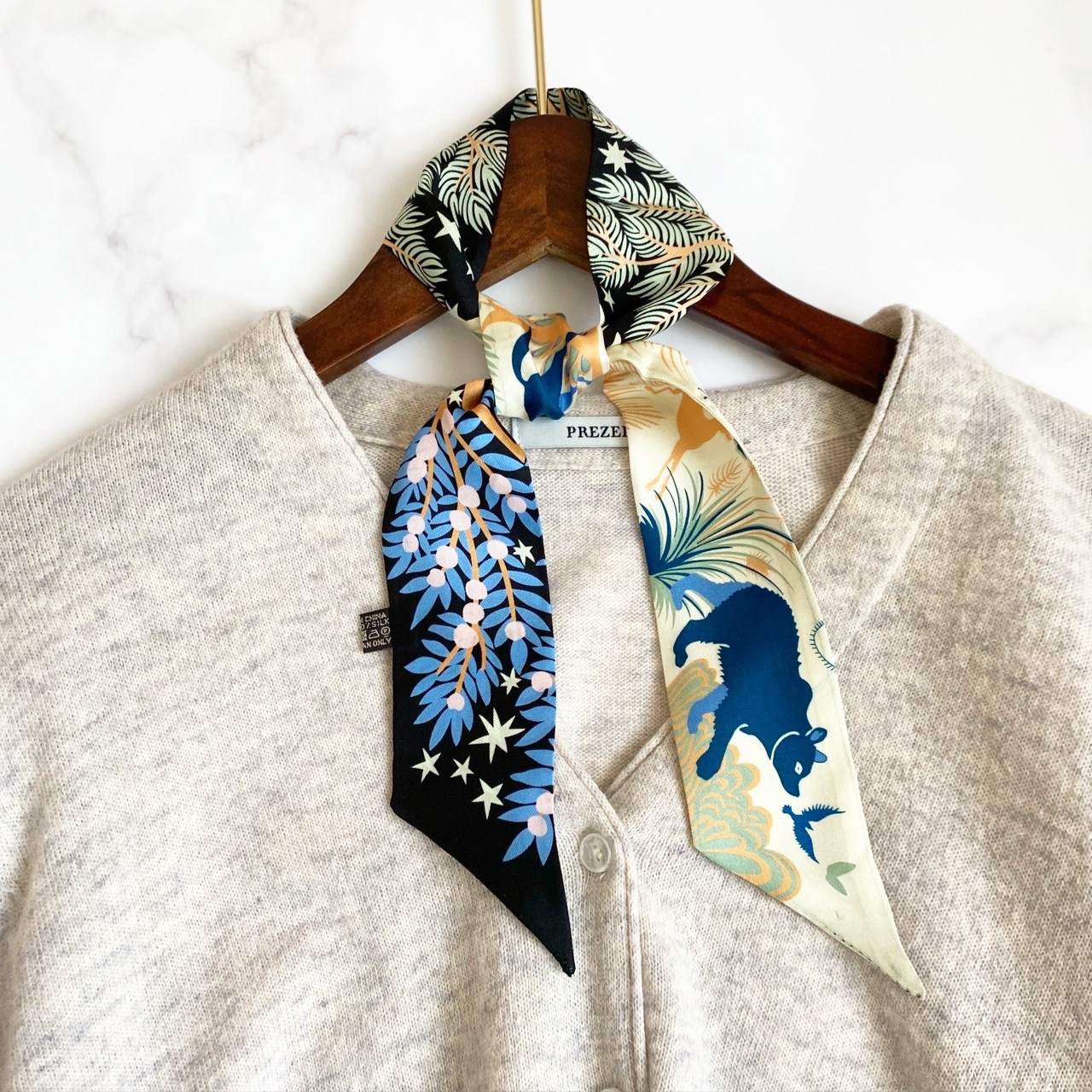 실크 타이 미차 목 스카프 21,900원