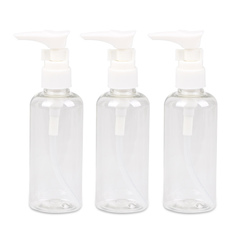 국산 휴대용 펌프 용기 화장품 공병 소분용기 100ml, 3개, 투명 8,200원
