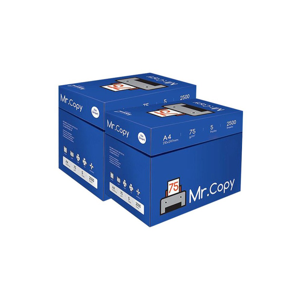 미스터카피 MR copy 무림제지 A4 75g 2BOX 5000매 43,000원