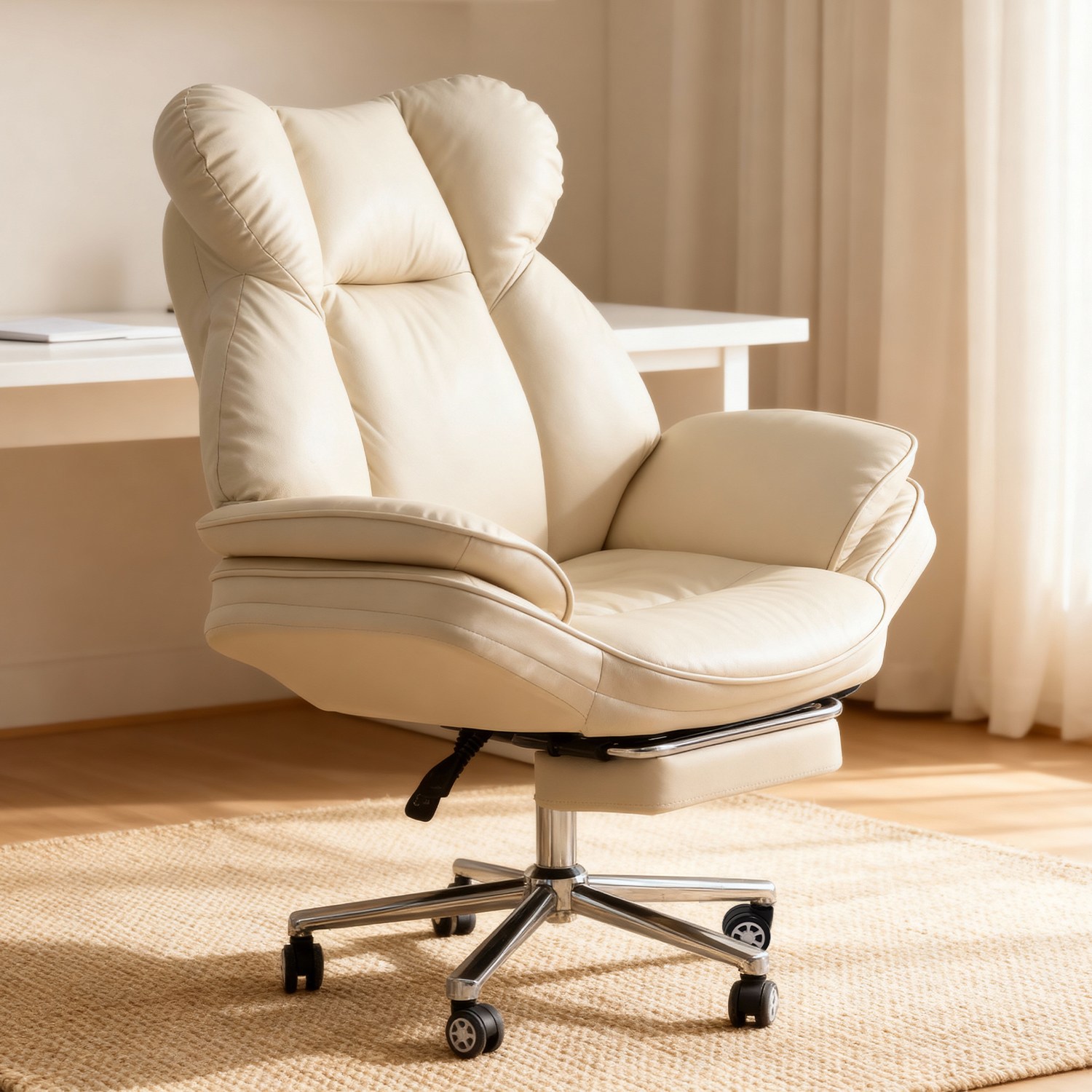 [로컬라이브] 베어허그 1인용 침대형 게이밍 리클라이너 의자 XH920A 160도 조절 | PC-사무-게임 책상용 버터플라이형 의자, 베이지 169,000원