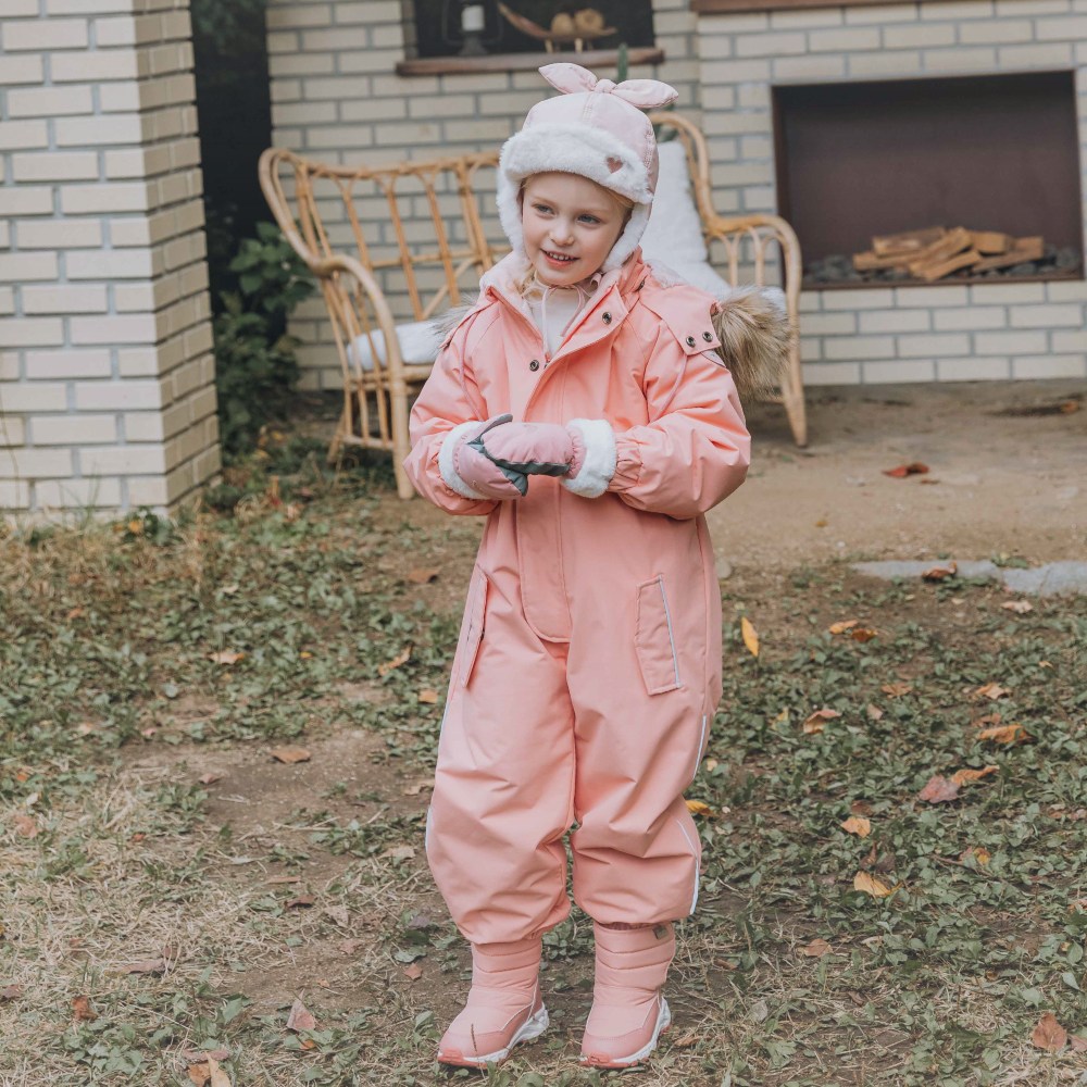 쿵스쿵스 올인원스노우슈트(핑크) 유아스키복 아기 보드복 전신형 패딩 우주복 방한 방수 썰매복 스키 139,000원