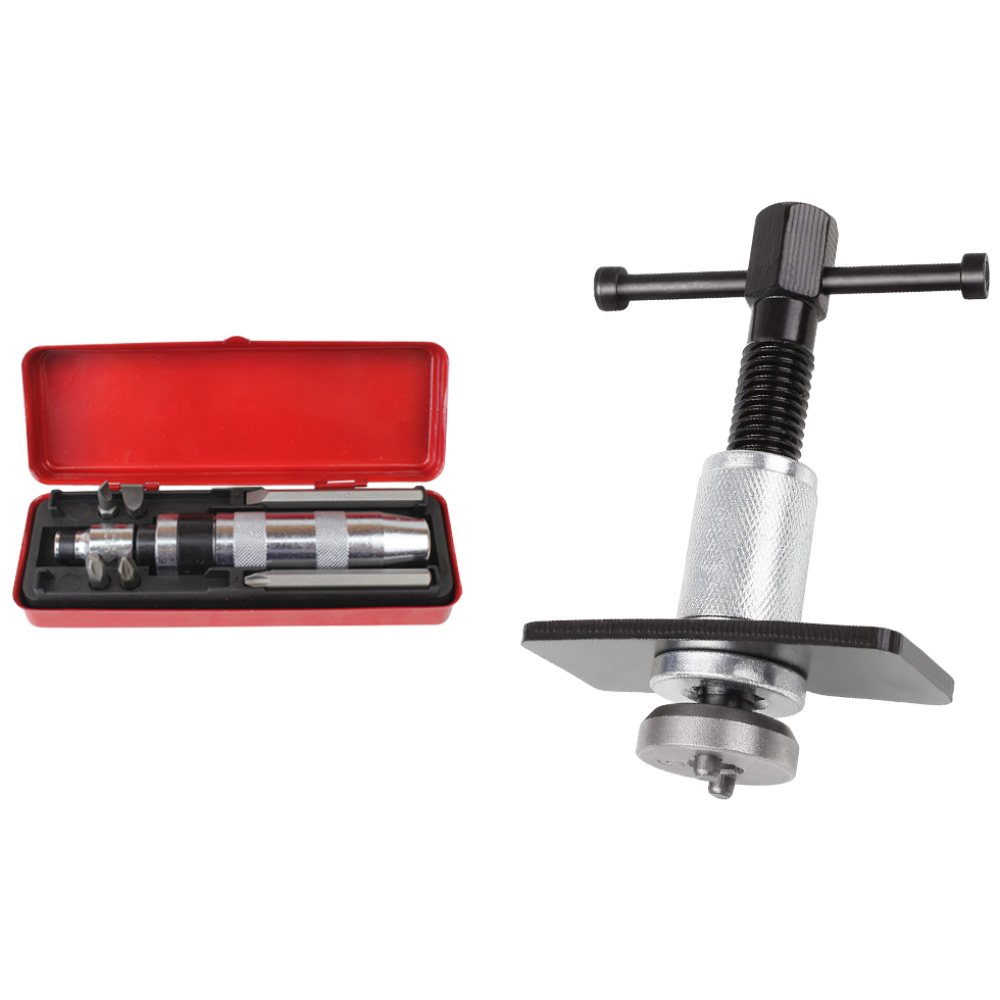 세인티에프 타격 드라이버7p 롱 + 브레이크 패드 교환기 ABS 세트 피스톤 리턴 공구 사이드 브레이크 슈 교환, 타격드라이버 7p (롱) 브레이크 패드 교환기(ABS) 18,200원