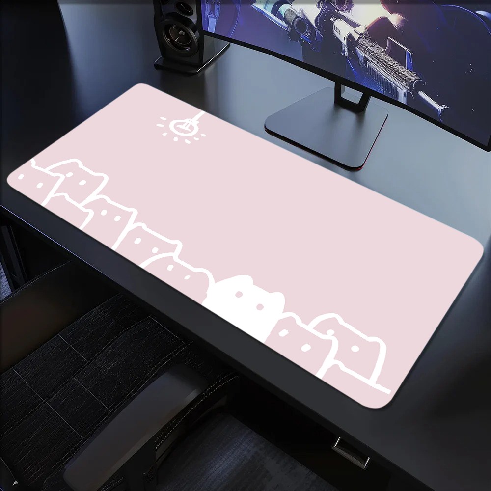 게이밍 장패드 고양이 캐릭터 마우스패드 방수코팅 300X800X3MM 12,900원