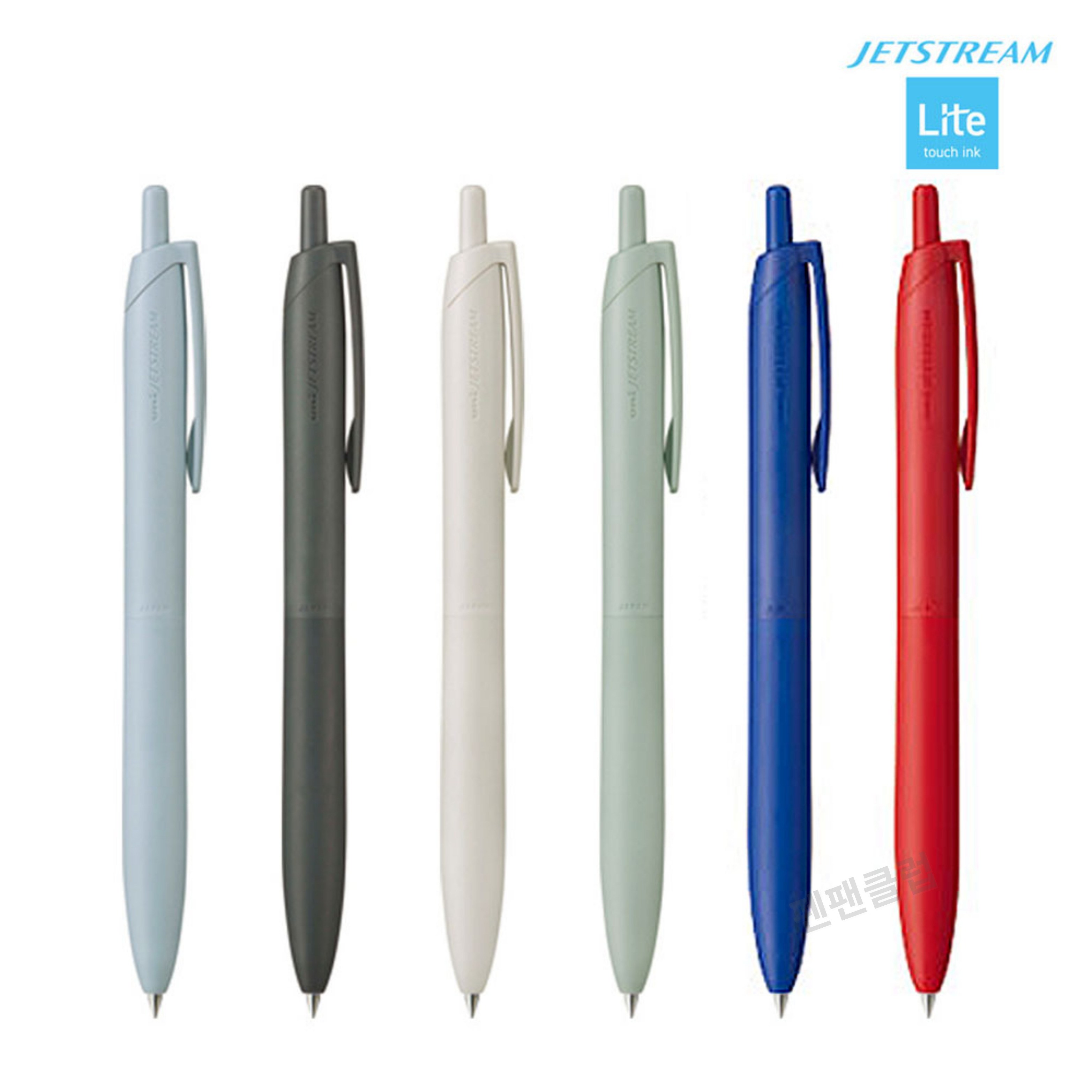 유니 제트스트림 라이트 터치 단색 볼펜 0.5mm 펜팬, 레드(레드잉크) 1,500원