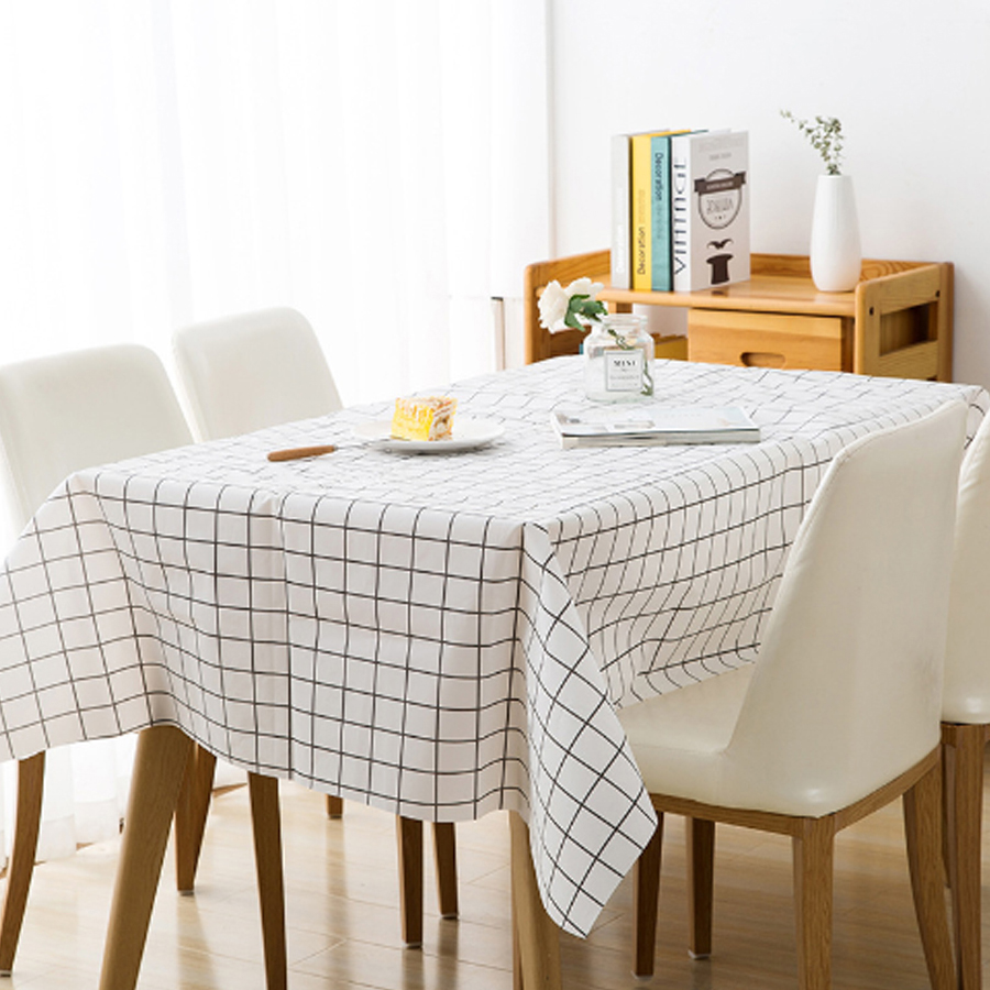 요롬코롬 체크 패턴 일회용 파티 테이블보 화이트 5,480원