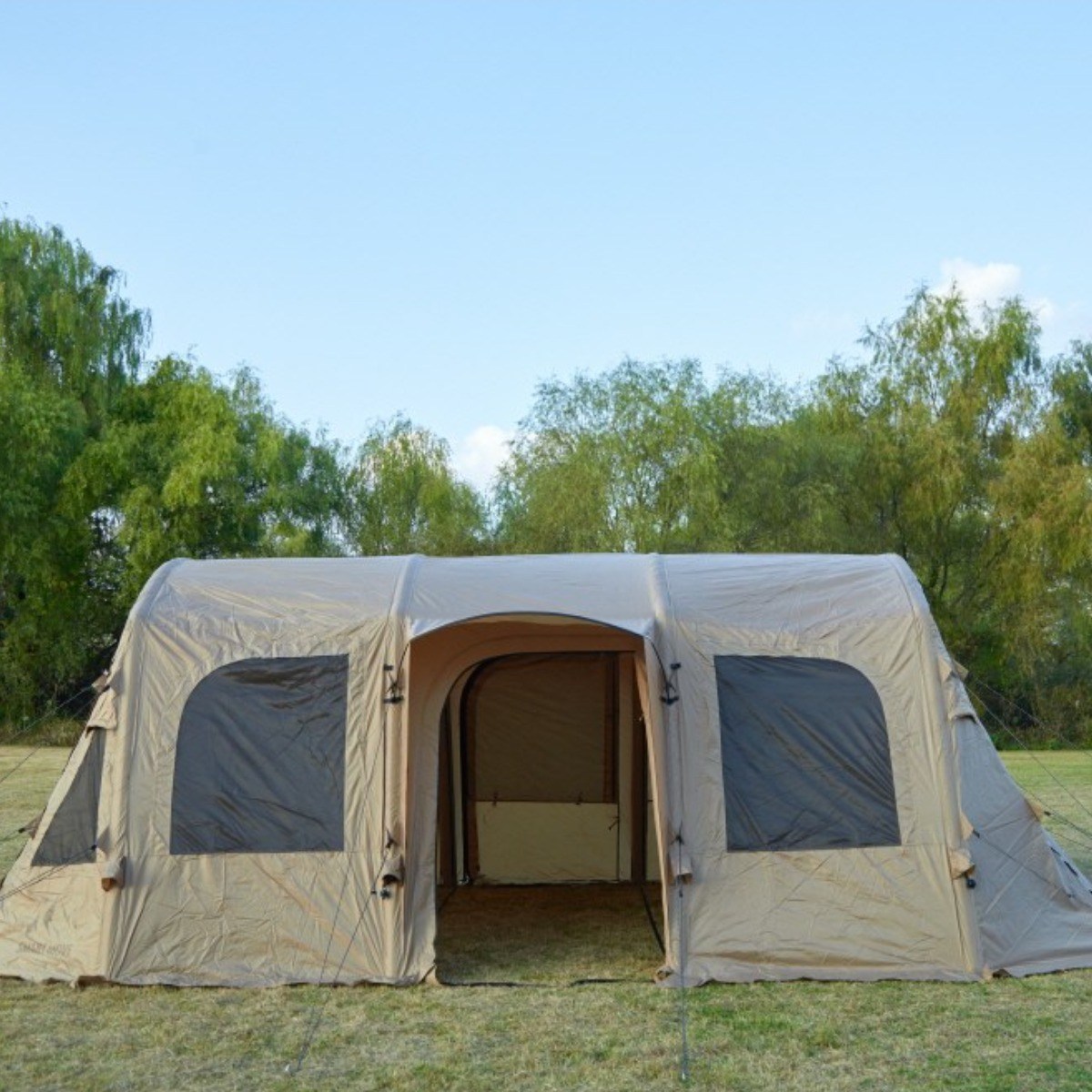 [추석 기간한정 파격할인]스마트무브 리빙쉘 에어텐트 터널형 에어텐트 5~6인용 <리뷰작성시 루프+PU창+이너텐트+그라운드시트 풀세트 증정>, 초코 브라운 풀세트 799,000원