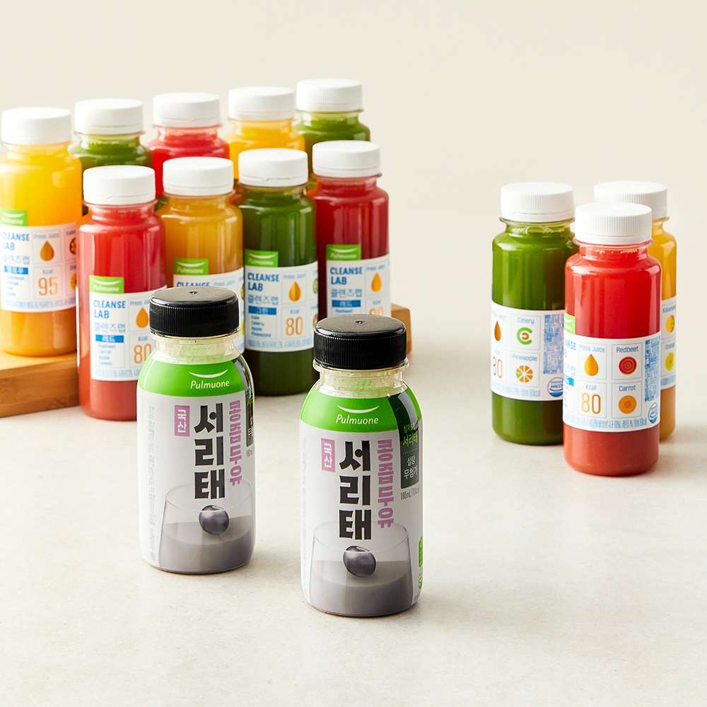 풀무원녹즙 클렌즈 2days 프로그램 워밍업 3종 x 4병 + 서리태콩즙 2병, 1세트 59,000원