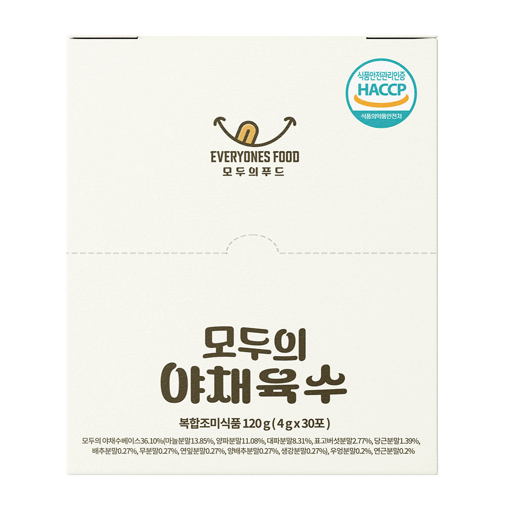 화학첨가물 제로 모두의 야채육수 채소육수 이유식육수 비건육수, 120g, 1개 12,250원