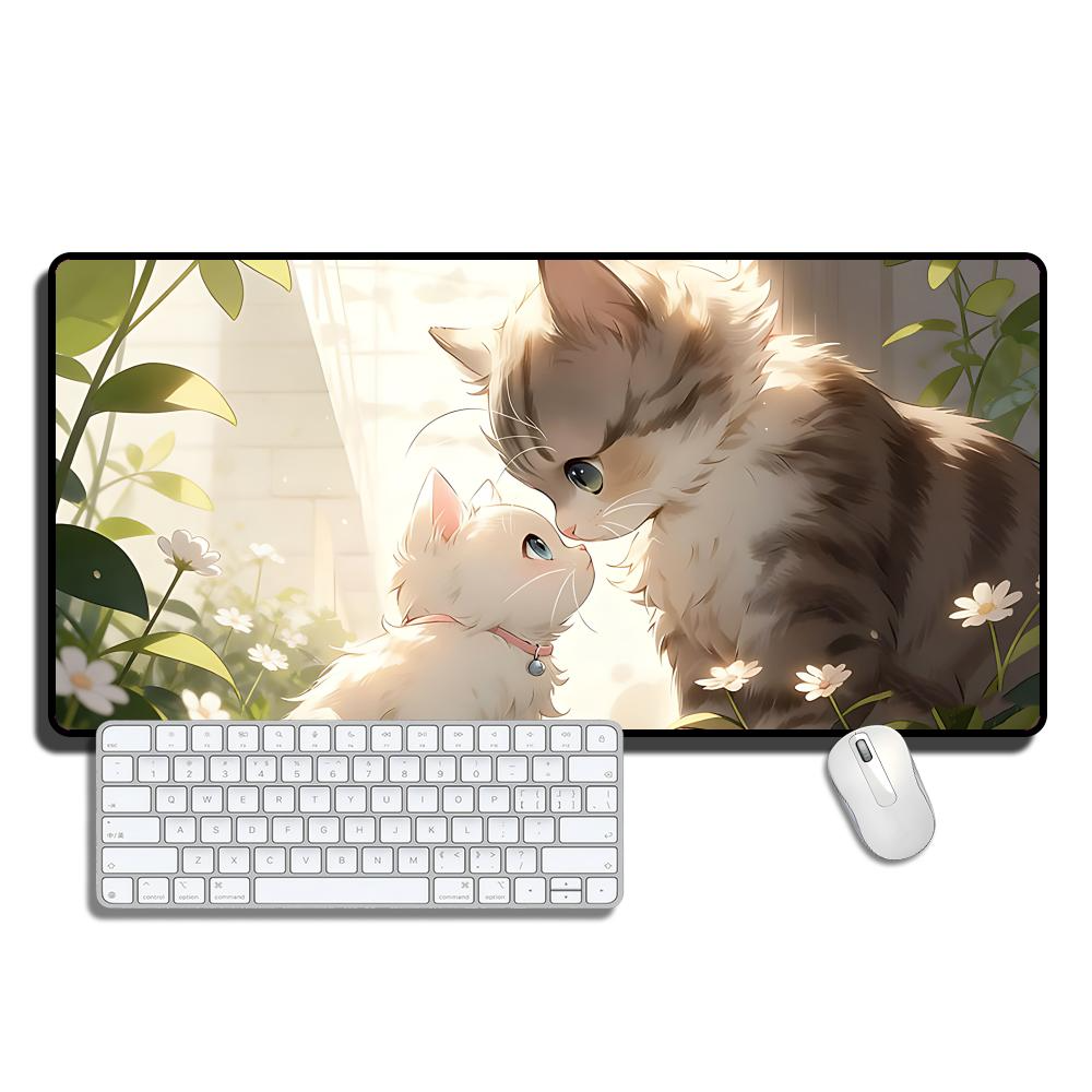 (고양이 그림)XXL 대형 마우스패드 900X400X3mm 고해상도 인쇄 미끄럼 방지, 스타일2, 1개 20,800원