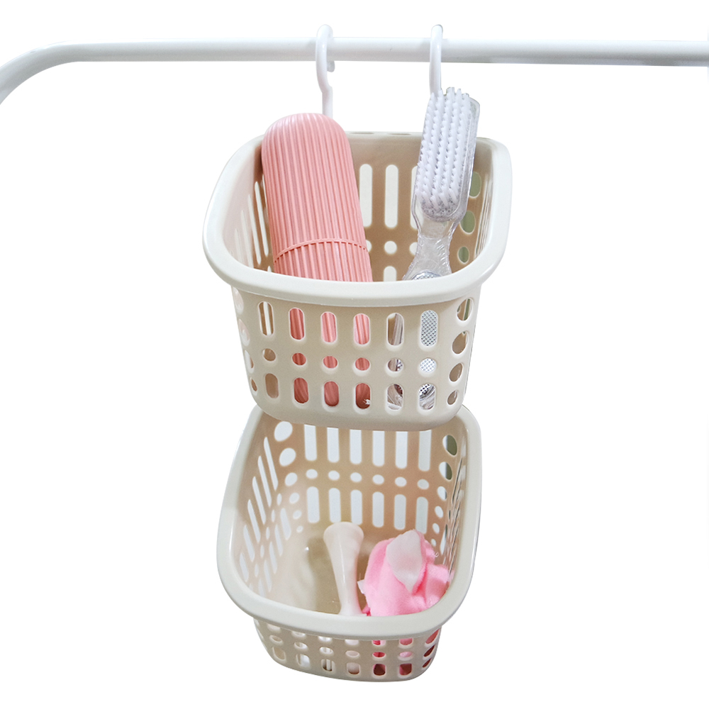 미니 걸이형 목욕바구니 물빠짐바구니 수영장 헬스장 목욕탕 소형목욕가방 정사각 베이지 1,560원