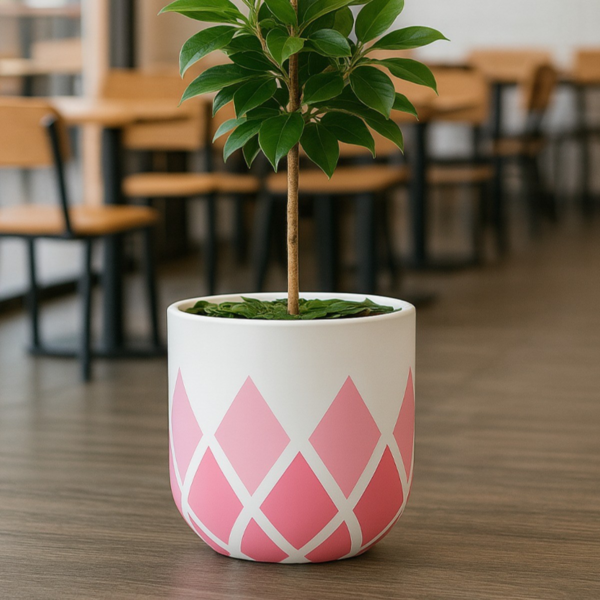 모던레시피 아트 패턴 시멘트 화분 시리즈 / 모던 감성 인테리어 디자인 화분, Diamond pattern Pink, 1개 33,900원