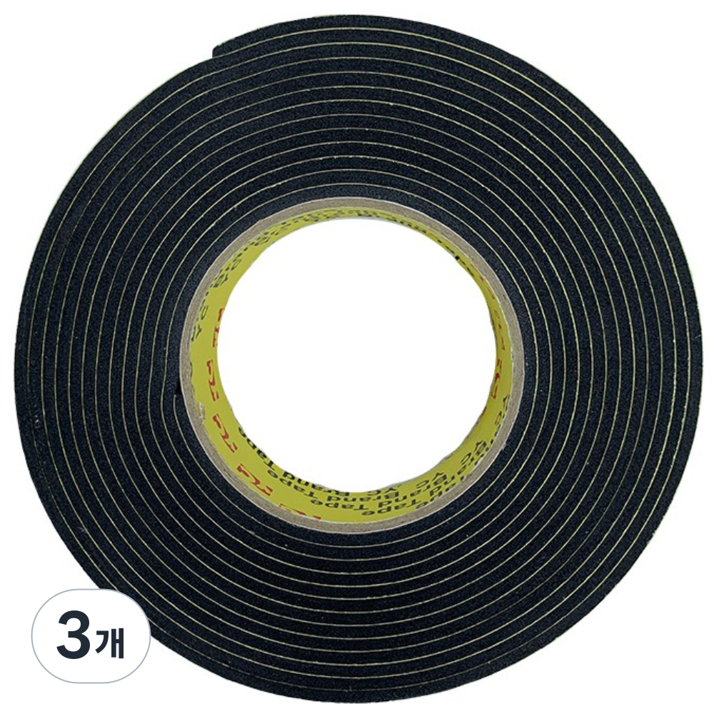 EVA 단면 흑색 스펀지테이프 폭15mmx두께3mm길이5M 12,900원