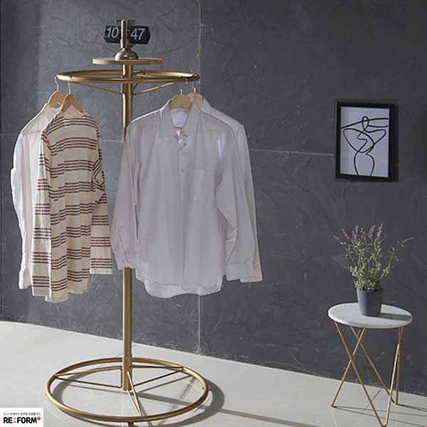 리폼플러스 JD원형회전행거 이동식원형회전행거 원형회전행거 조립식 행거 옷가게행거 드레스룸행거 165,000원