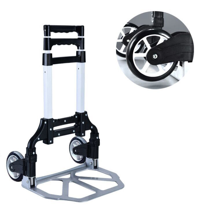 접이식 3단 핸드카트 80kg 알루미늄스틸바디 대형, 1개, 블랙 48,900원