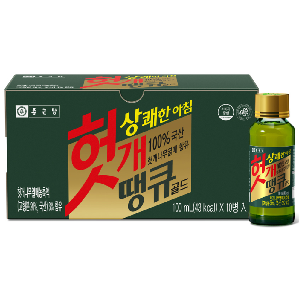 종근당 헛개 땡큐 골드 숙취해소음료 18,100원
