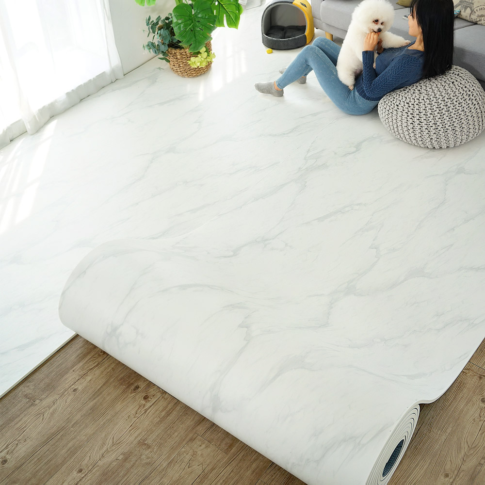 삼바텍 층간소음 방지 롤매트 18mm, 스노우 마블 127,340원