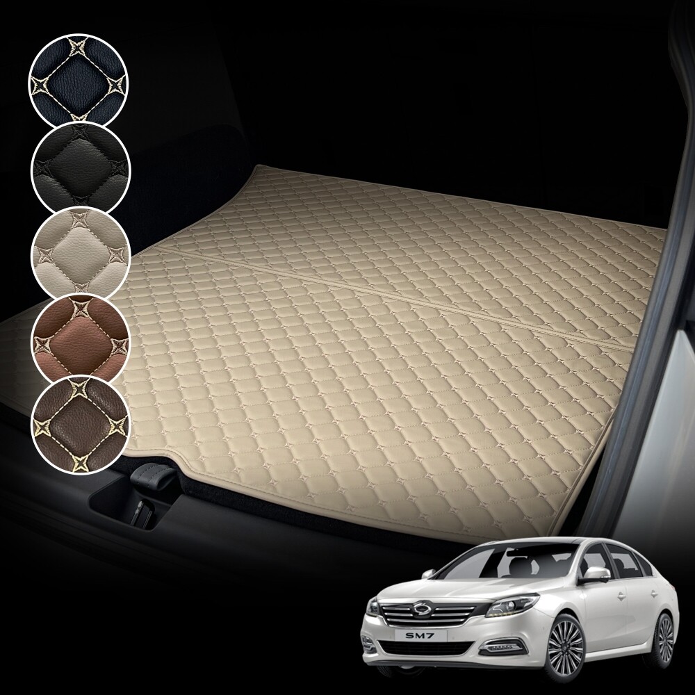 SM7 전용 컨셉토 가죽 퀼팅 트렁크매트, 브라운 45,000원