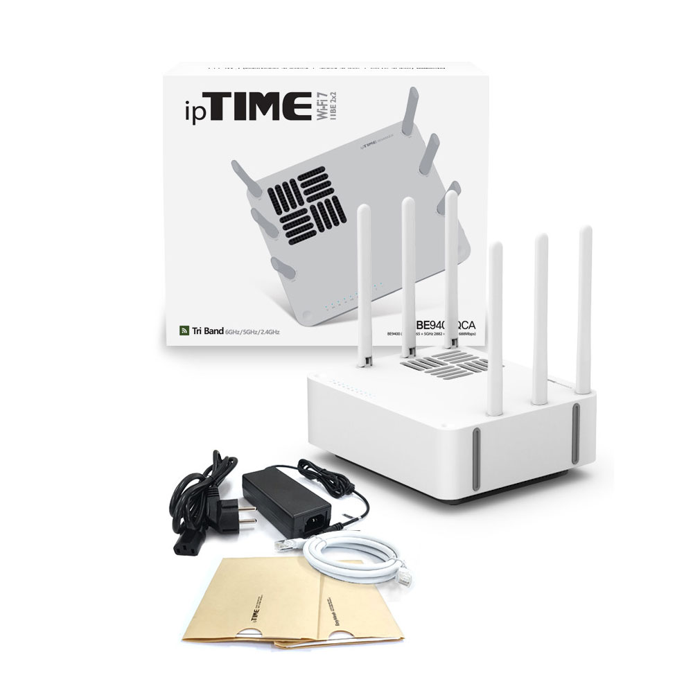 아이피타임  BE9400QCA 유 무선 공유기 인터넷 기가 기가비트 트라이밴드 179,000원