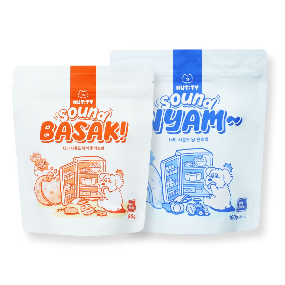 [1+1] 너티 강아지 보양식 수제간식 닭가슴살 양갱 애견간식 반려견 대형견 노견 다이어트 세트 160+80g, 1세트, 240g, 고구마/닭가슴살 16,900원