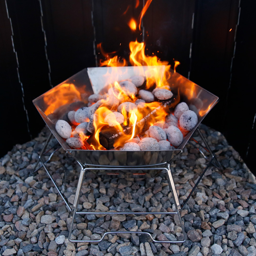 알래스카블랙 캠핑 그릴 접이식 육각 화로대 32,000원