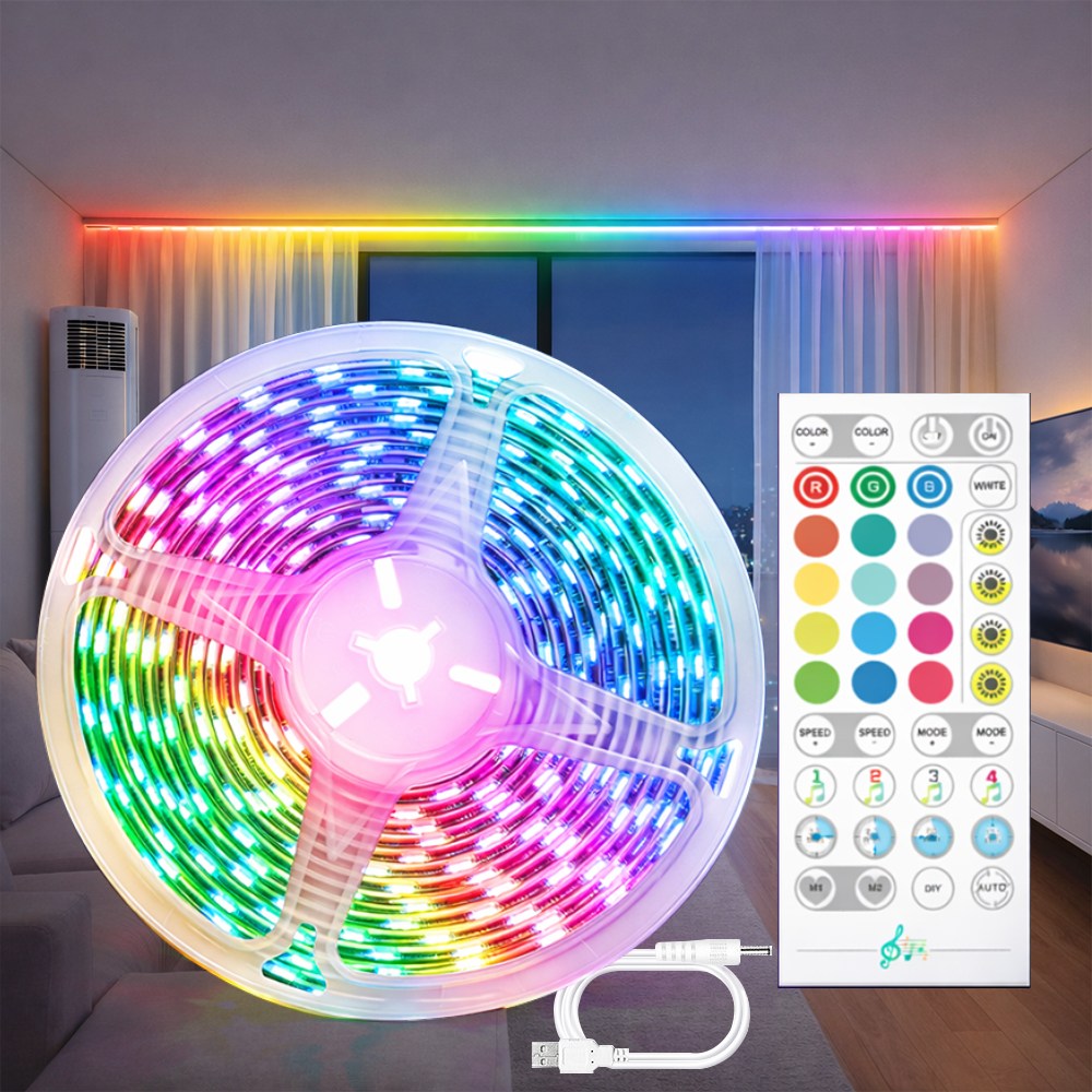 비상 루시 LED 간접조명 5V USB 네온 스트립 15m 34,900원