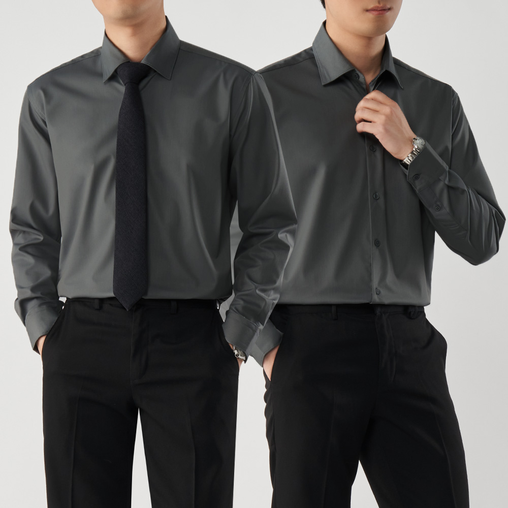 팀스핏 남성용 구김 방지 스판 긴팔 셔츠 정장셔츠 결혼식 셔츠 정장셔츠 24,900원