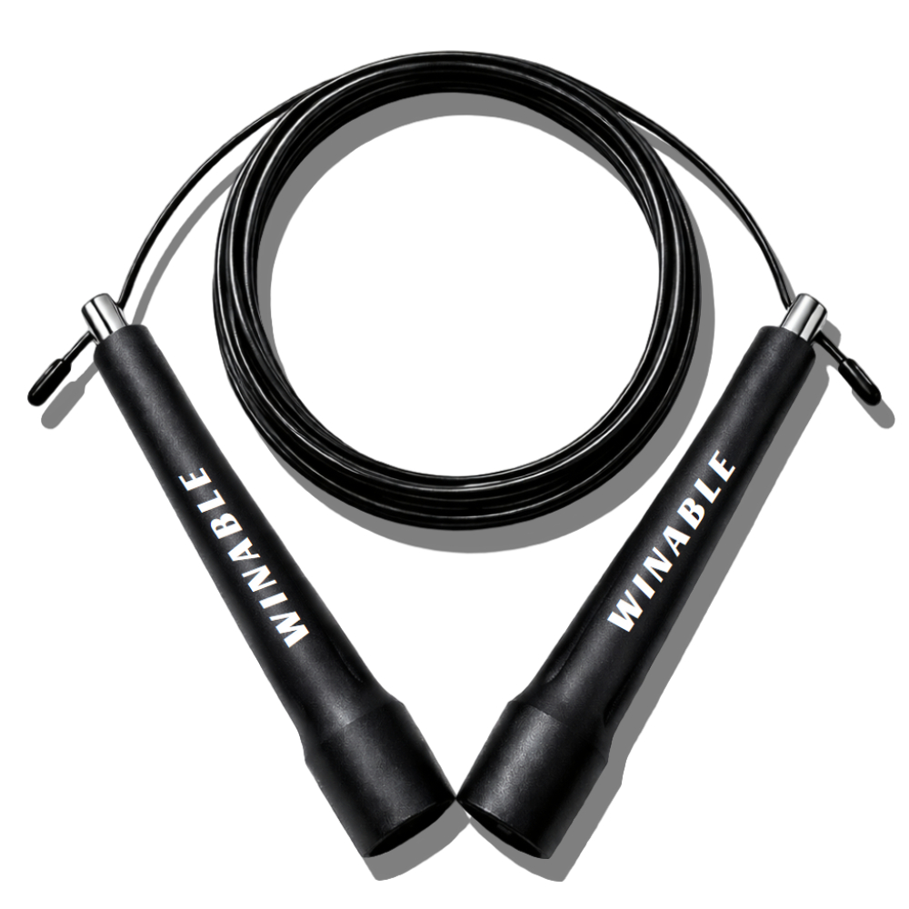 윈어블 복싱 RPM 실내 실외 스피드 다이어트 더블언더 크로스핏 운동 와이어 줄넘기, 블랙 13,800원