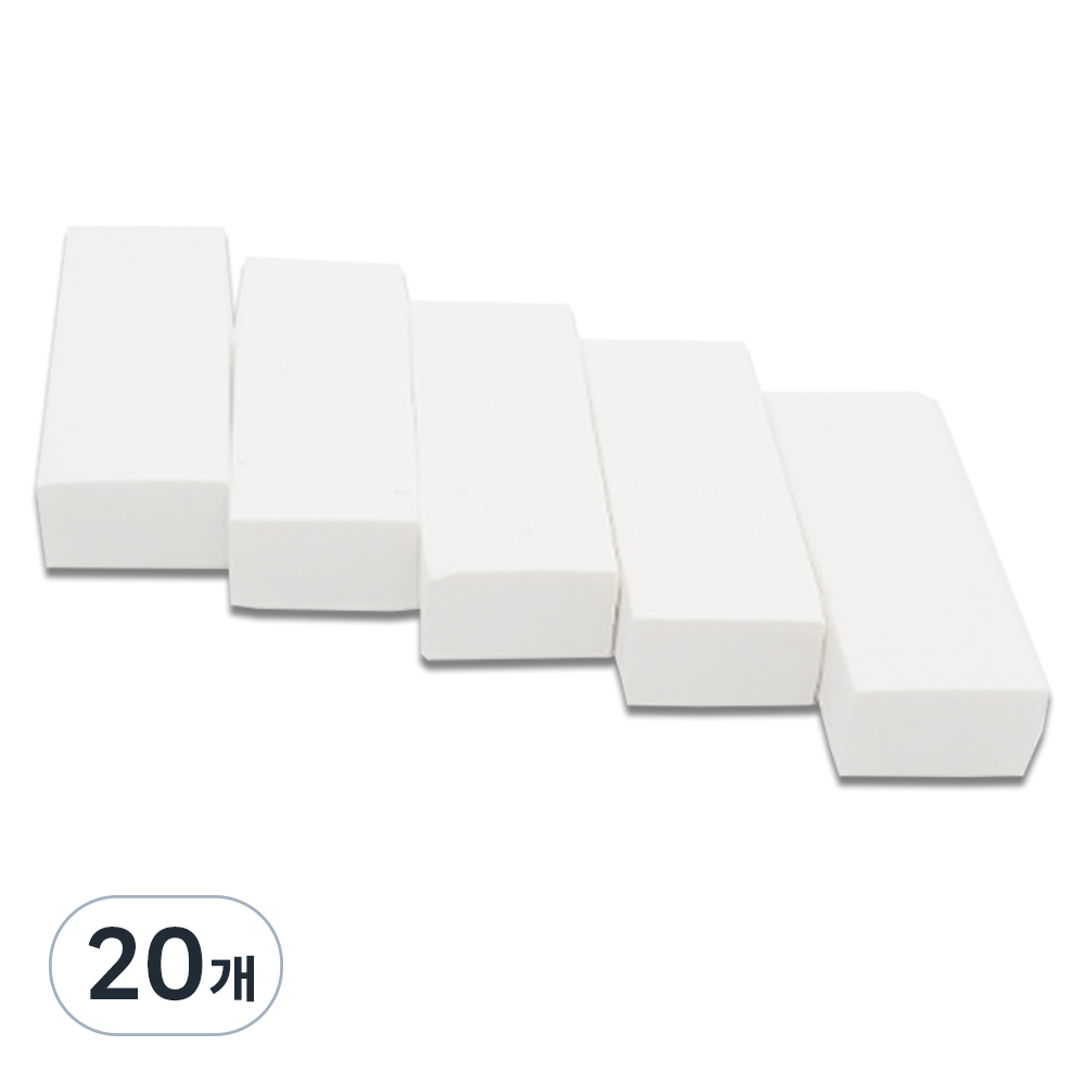 문구담 잘지워지는 미술용 지우개, 화이트, 20개 16,280원