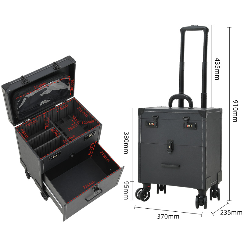 휴대용 메이크업캐리어 전문가용 위한 도구 아티스트 문신 상자 자수 트롤리가 메이크업 료 66,100원