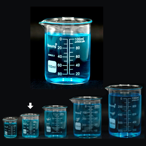 유리 비이커 100ml 1개 과학실험 실험재료 비커 초자 2,000원