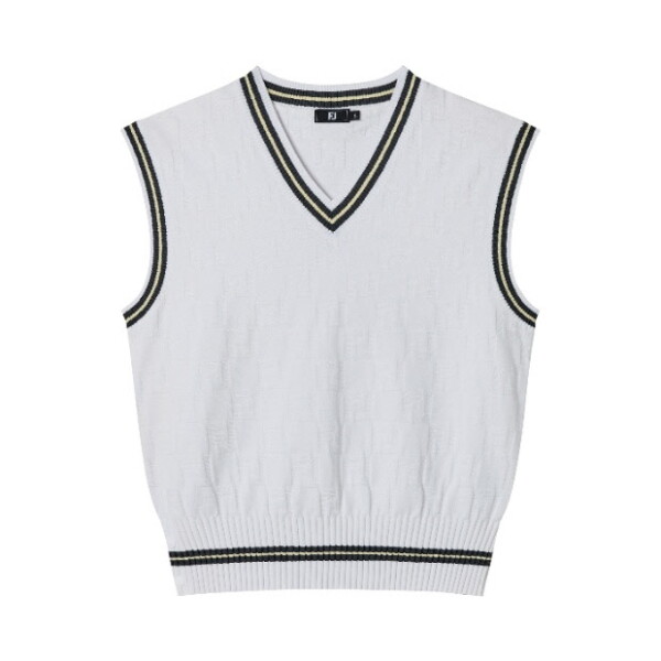 [풋조이] M 골프조끼 NQC FLJWK7302-WHITE 여성 브이넥 니트 베스트 278,000원