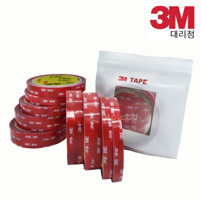 3M 4910 VHB 블랙박스 투명 폼양면테이프 25mm x 1.5M [W831638] 6,170원